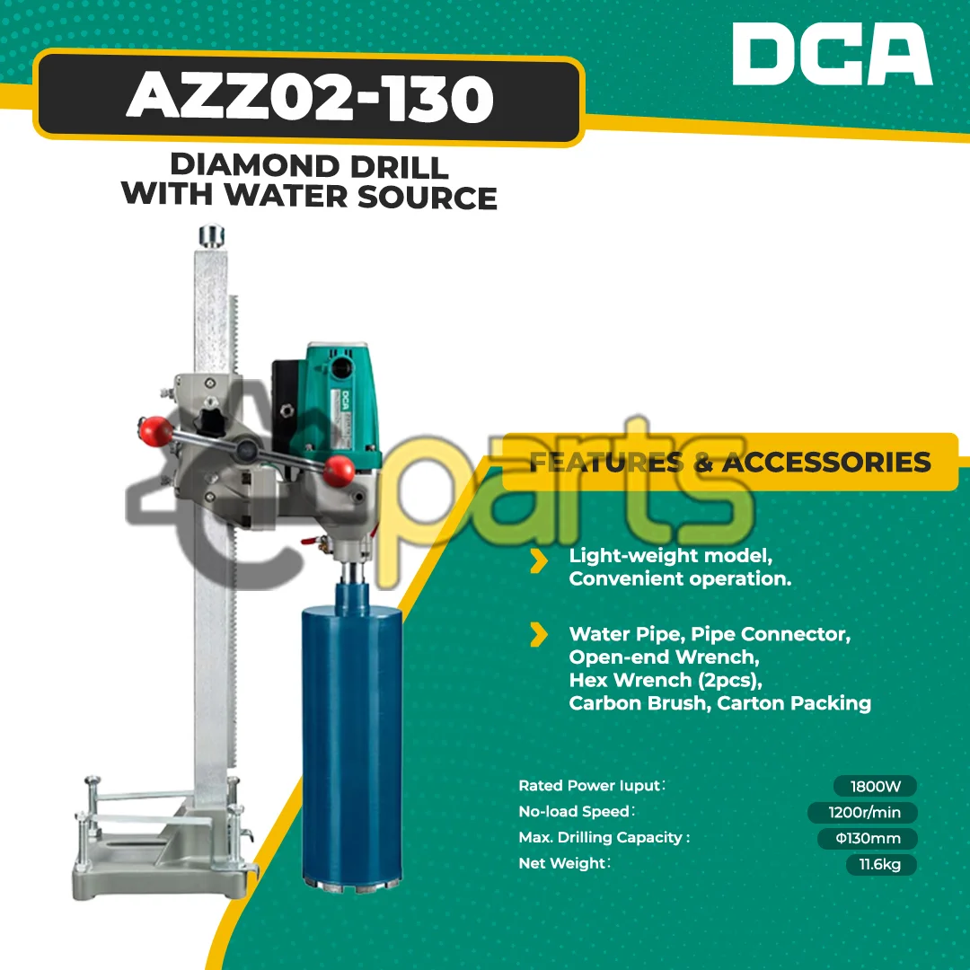 DIAMOND DRILL WITH WATER SOURCE AZZ02-130 PRICE IN BANGLADESH 